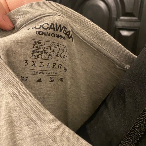 Rocawear Big and Tall grey tee - Picture 3 of 4